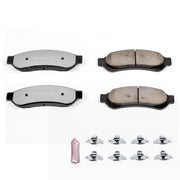 Power Stop Z36 Extreme Truck & Tow Carbon Fiber-Ceramic Rear Disc Brake Pad Set with Stainless Steel Hardware, Low Dust, Z36-1067