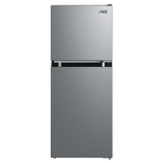 Arctic King Compact Refrigerator 4.5 Cu Ft Two-Door Top Freezer Stainless Steel Look ARM45D5ASL