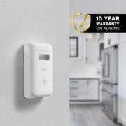 Universal Security Instruments Plug-In Carbon Monoxide Alarm with Battery Backup, Clear LCD Display, Audible Alarm, Tricolor Indicator, White, USI/CO/PLUG