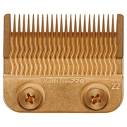 BaBylissPRO Gold Titanium Precision Fade Blade Hair Clipper Replacement, Metal Injection Molded, 22 Teeth, Compatible with FX899 FX870 FX829 FX825 FX673, FX8022G