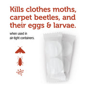 Willert Home Products Enoz Cedar Scented Moth Ball Packets, Moth Killer for Closets and Storage, 6 oz, 6 Count
