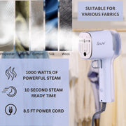 Salav HS-15 PERI Quicksteam Travel Steamer, 1000 Watts, Peri