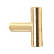 Better Homes & Gardens Bar Knob, 1-9/16 in, Brushed Brass, Steel, Pack of 28