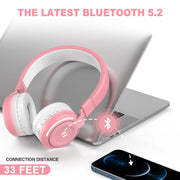 Seenda H620 Kids Bluetooth Headphones for Girls Boys, Wired & Wireless Headphones for Kids with Microphone