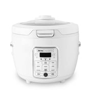 Aroma ARC-1250WC Professional 20-Cup Digital Rice & Grain Multicooker and Slow Cooker with Glass Top and 2X Bonded Granite Ceramic Non-Stick, White