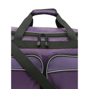 Travelers Club Luggage Protege 28 Large Polyester Sports Travel Duffel Bag, Purple, Multiple Pockets, Detachable Padded Shoulder Strap