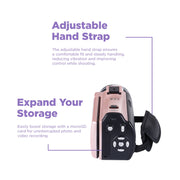 Vivitar  DVRE507-PNK PopCam Digital Camcorder, 48MP, Full HD 1080p Video Camera with 3