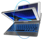 Typecase 9.7 inch 6th Generation Backlit Wireless/BT Keyboard Case for iPad, Space Gary