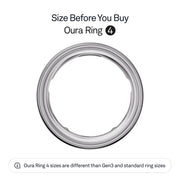 Oura Ring 4 Smart Ring, All-Titanium Durable Design, Silver, Size 12, Sleep and Health Monitoring, Up to 8 Days Battery Life, JZ90-54217-12