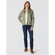Carhartt Women's TENCEL Fiber Series Full Zip Athletic Sweatshirt, Loose Fit, Avery Fern, X-Large, 106837