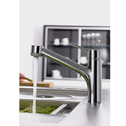 Talis S Single-Handle Pull-Out Sprayer Kitchen Faucet in Steel Optik-06462860