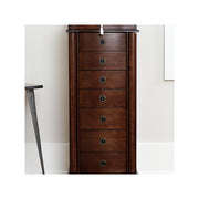 Hives and Honey 6008-950 Nora Standing Brown Wood Jewelry Armoire Jewelry Chest - Walnut