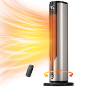 ATUPEN 1500W PTC Electric Heater with Thermostat, Silver