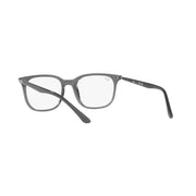 Ray-Ban RX7211 Square Prescription Eyeglass Frames, Transparent Grey, 52 mm