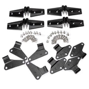MR-Auto-SPAR For Jeep Wrangler JK 07-2018 Body Door Hinge Replacement Set Powder Coat 16pc US