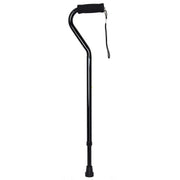 McKesson Brand 146-RTL10306 Aluminum Offset Handle Walking Cane, Adjustable 30 to 39 in Height, Black, Pack of 6