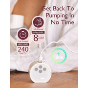 Momcozy S12 Pro-V Wearable Breast Pump, Single, Wireless Hands-Free, Silent Operation Below 45dB, Long Battery Life 1200mAh, White, BP056-WH00BA