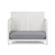 Suite Bebe Barnside Lifetime 4-in-1 Convertible Baby Crib, Washed Gray, Wood Construction, Adjustable Mattress Heights, 27200-WGY