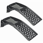 Uriah Products Heavy Duty Steel Car Ramp Pair, 9 Inch Lift Height, Supports Up to 8000 Lb, Fits Tires Up to 12.5 Inch, Portable Black Ramps for Cars SUVs Pickups