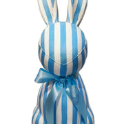 Way To Celebrate Jumbo Striped Bunny Tabletop Decoration, Blue and White, 27 in