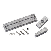 Quicksilver Aluminum Anode Kit, 3-Piece Corrosion Protection for Mercury 40-115hp Outboards, Includes Hardware, 8M0107546