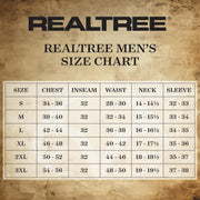Realtree Mens Long Sleeve Button Down Fishing Guide Shirt, Gargoyle Gray Tuna, UPF 40+ UV Protection, Adjustable Roll-Up Sleeves, Dual Snap Chest Pockets, Large, TS10170-L-4G5