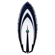 Hyperlite Shim 5.3 Wakesurf Board, DuraShell Construction, Fast Rocker, Vented Tail Channels, Machined EVA Traction Pad, 25350223