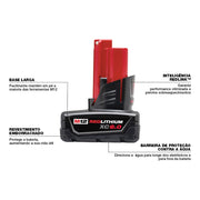 Milwaukee 48-11-2460 M12 REDLITHIUM XC6.0 Extended Capacity Battery Pack