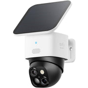 Eufy SoloCam S340 Solar Outdoor Security Camera, 360 Pan and Tilt, 4K UHD, 8 Hybrid Zoom, Night Vision, Two-Way Audio, Voice Assistant Compatible, Wireless, T8170