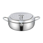NARABB Stainless Steel Tempura Frying Pot With Lid