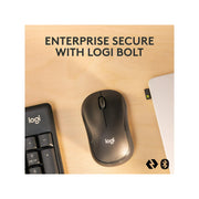 Logitech MK370 Combo Full-Sized Wireless Office Keyboard with Silent Mouse, Black