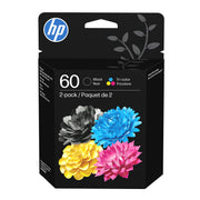 HP N9H63FN#RFD 60 Tri-Color and Black Ink Cartridge Combo Pack, Original Ink, 2-Pack