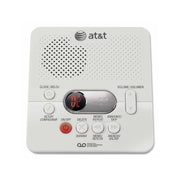 AT&T 1740 Digital Answering Machine with Variable Speed Playback, White