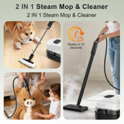 Rebelduck RDSC03 Powerful Steam Cleaner - 15s Heat-Up 2500W Handheld Steamer with 3-Level Adjustable Handle 1.6L Tank