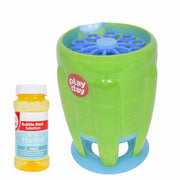Play Day Bubble Jet Automatic Bubble Blowing Machine, Green, Includes 4oz Bubble Solution, For Children Ages 3+