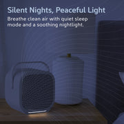 Pure Enrichment PureZone DUO Tabletop Air Purifier, True HEPA 3-Stage Filtration, Dual-Direction Airflow, White, Covers Up to 615 sq. ft., PEAIRCB-W