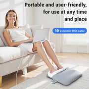 Mynt W71601A03 Heating Pad for Foot, Electric Heated Foot Warmers with 3 Adjustable Heat Levels, USB-Powered, Gray, W71601A03