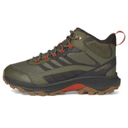 Merrell J037835 Speed Strike Mid Waterproof Hiking Boots for Men - Olive - 11M