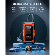 GOOLOO A3X Car Jump Starter with 3000A Peak Current, 150 PSI Cordless Air Compressor, USB Power Bank, LED Flashlight for 9.0L Gas and 6.5L Diesel Engines