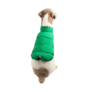 Oodles Green Quilted Puffer Bubble Hem Fall Dog Jacket, XS