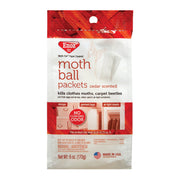 Willert Home Products Enoz Cedar Scented Moth Ball Packets, Moth Killer for Closets and Storage, 6 oz, 6 Count