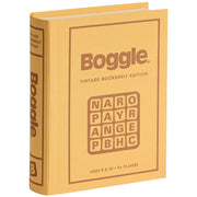 Winning Solutions Boggle Vintage Bookshelf Edition Tabletop Word Game, Linen-Wrapped Book Case, 2-6 Players, Ages 8 and Up, 29470 BOGGLE
