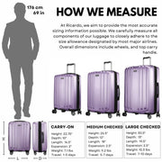 Ricardo Beverly Hills 567-20-536-4WB Kentfield Hardside Carry-on Luggage, Expandable, 360 Dual Spinner Wheels, Silver Lilac, 20 in