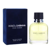 Dolce & Gabbana Pour Homme Eau de Toilette Spray for Men, Classic Woody Aromatic Scent, 2.5 oz