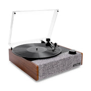 Victrola VTA-74-WLN Eastwood II 3-Speed Bluetooth Record Player W/Audio-Technica Cartridge & Built-in Speakers, Walnut