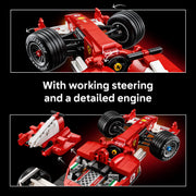 LEGO Icons Ferrari F2004 Michael Schumacher Building Set, 735 Pieces, Working Steering, Detailed V10 Engine, Collector's Display Stand, 6588524