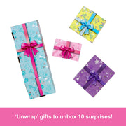 Mattel Barbie Party Unboxed Pet Birthday Doll with 10 Surprises, Color-Change Features, Mini Pet, Dough Cake Decorating Kit, JFG68