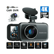 TOGUARD C200 Dual Dash Cam Front and Rear 4K+1080P with Parking Monitor, Supports 256GB