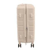 GForce 3 Piece Expandable Rolling Luggage Set, Ivory, Hard Shell, Spinner Wheels, Telescopic Handle, 20