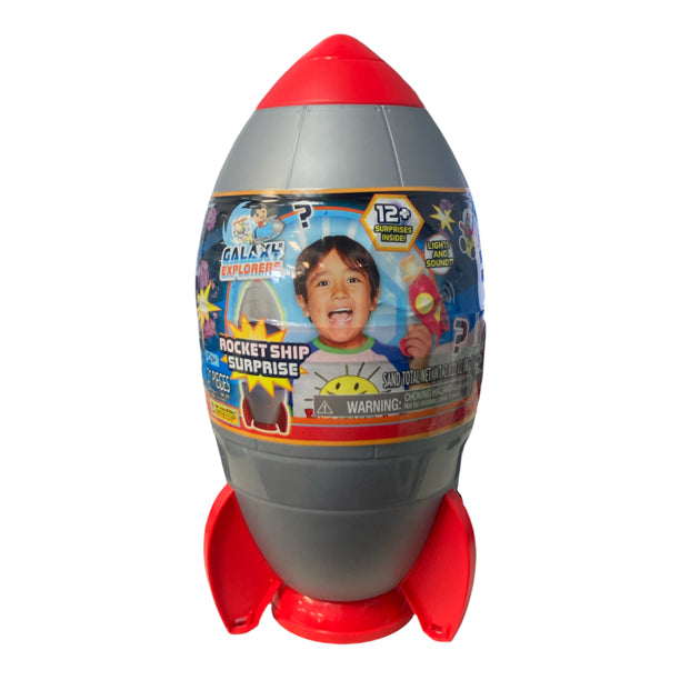 Ryan's World Galaxy Explorers Rocketship 12+ Surprises Figures Playset ...
